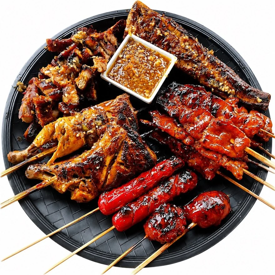 A grilled platter from Lantaw-Lantaw Restaurant in Ibo.